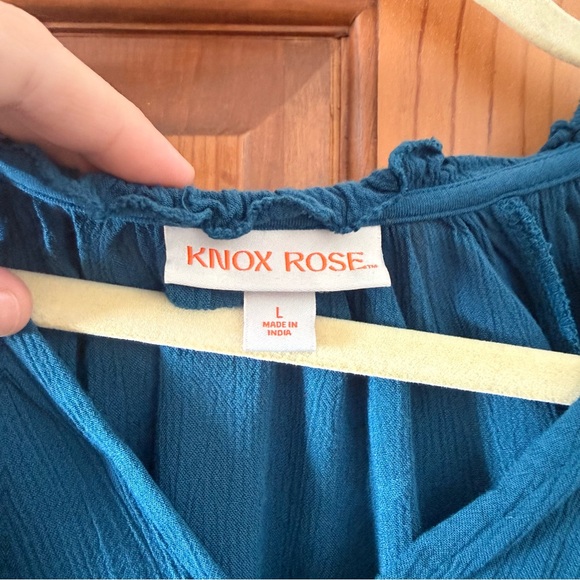 Knox Rose Teal V-Neck Dress - Picture 2 of 3